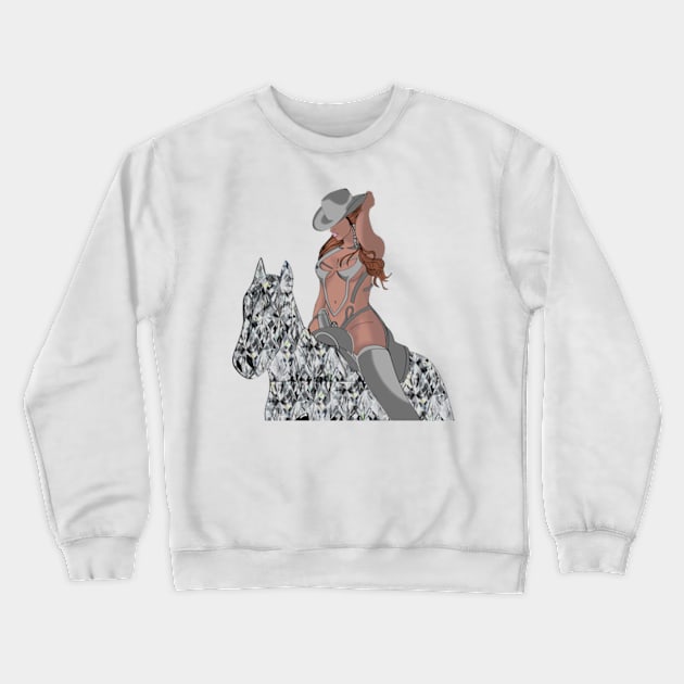 Byonc Diamond Horse Crewneck Sweatshirt by Veljam